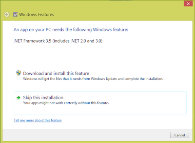 Windows 8 Features Install