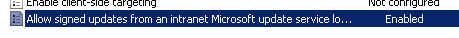 Allow Signed Updates Group Policy Setting