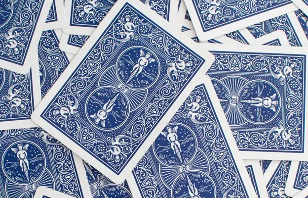 blue playing cards