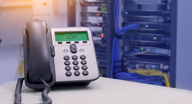 VOIP Phone (IP Phone) in data center room