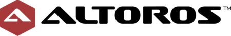 Logo of Altoros, a software outsourcing partner, featuring a red hexagon with a white "a" inside, next to the word "altoros" in black capital letters, with