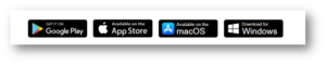 Image of a digital download banner for Editpad Lite, featuring icons for Google Play, the App Store, and MacOS, alongside a "Download for Windows" button from Editpad.org, all