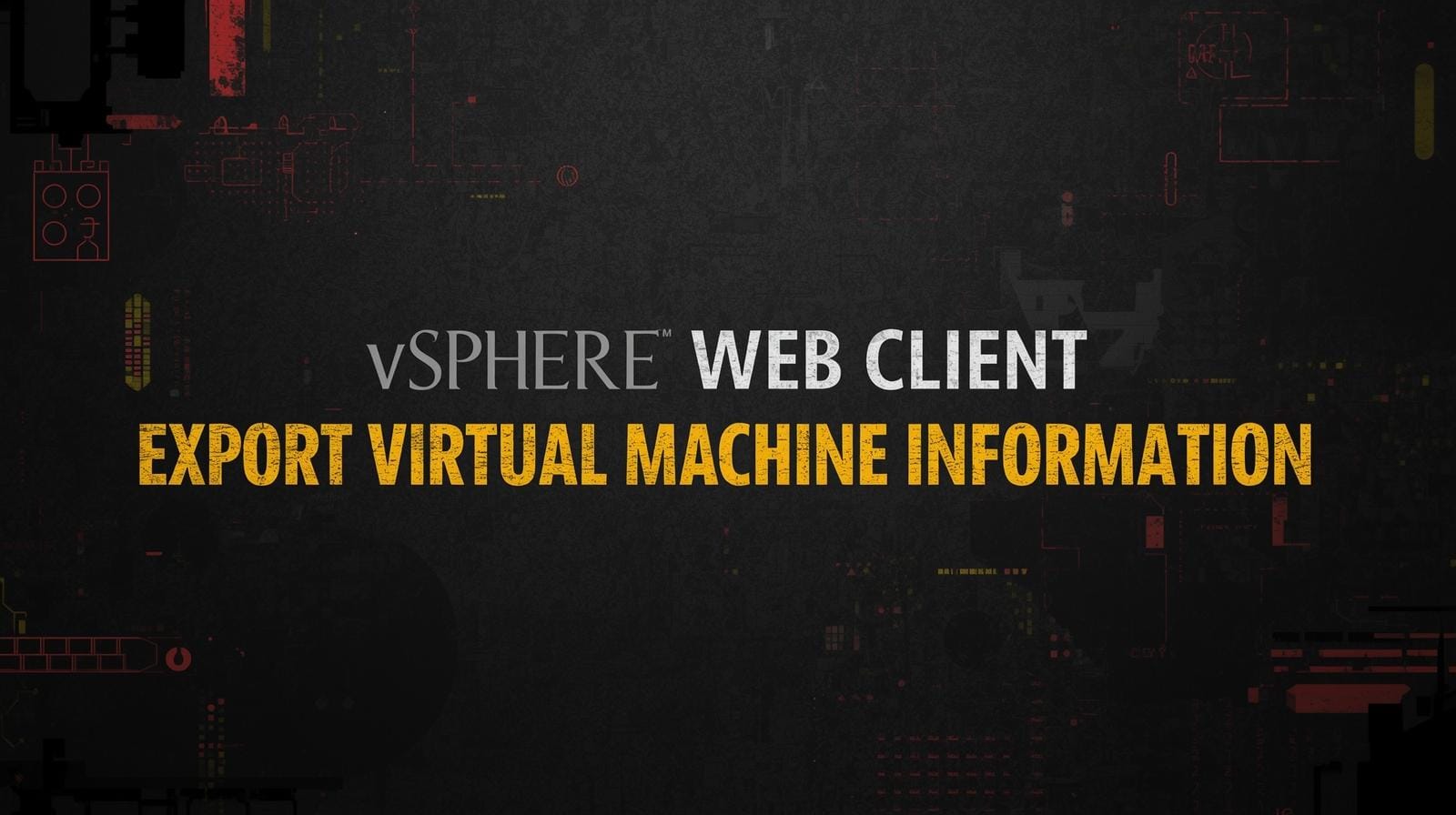 vsphere web client