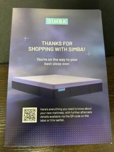 Simba Mattress Instruction Manual