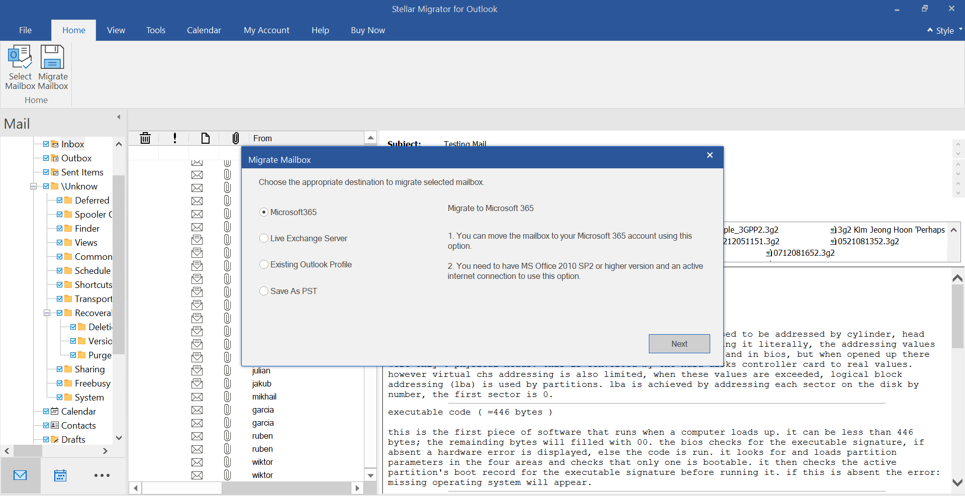 Stellar Migrator for Outlook – Migrate PST Files to Office 365 in a Few Clicks 1