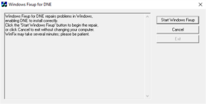 Windows Fixup for DNE