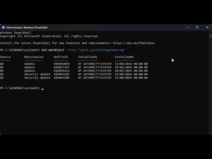 Video Thumbnail: Get List of Windows Updates using Powershell 1