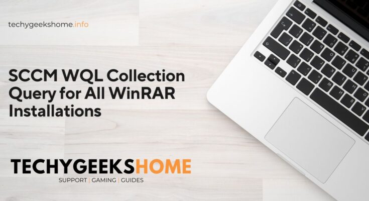 sccm wql collection query for all winrar installations