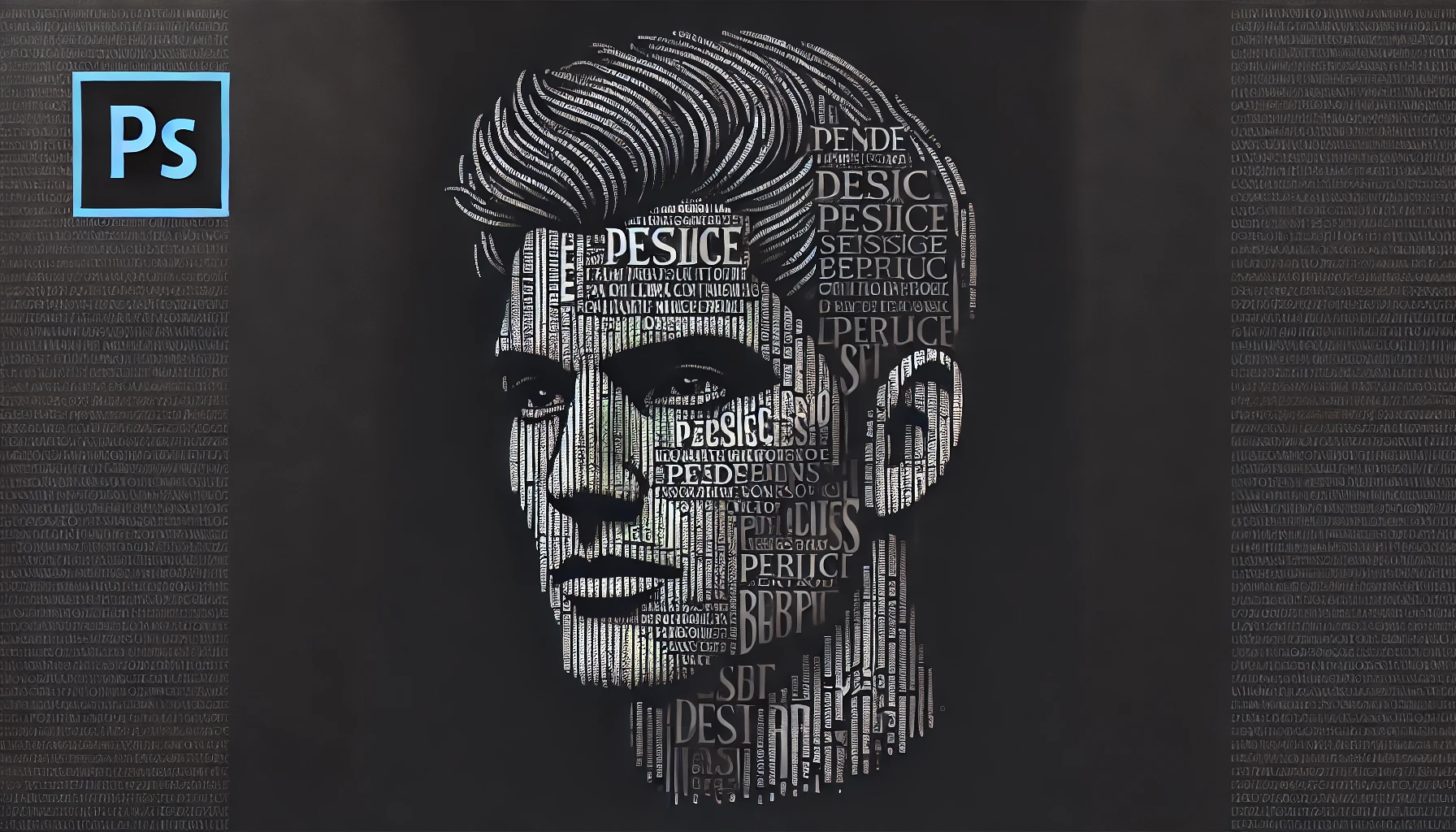 How to Create a Stunning Text Portrait in Photoshop Using the Displace Filter