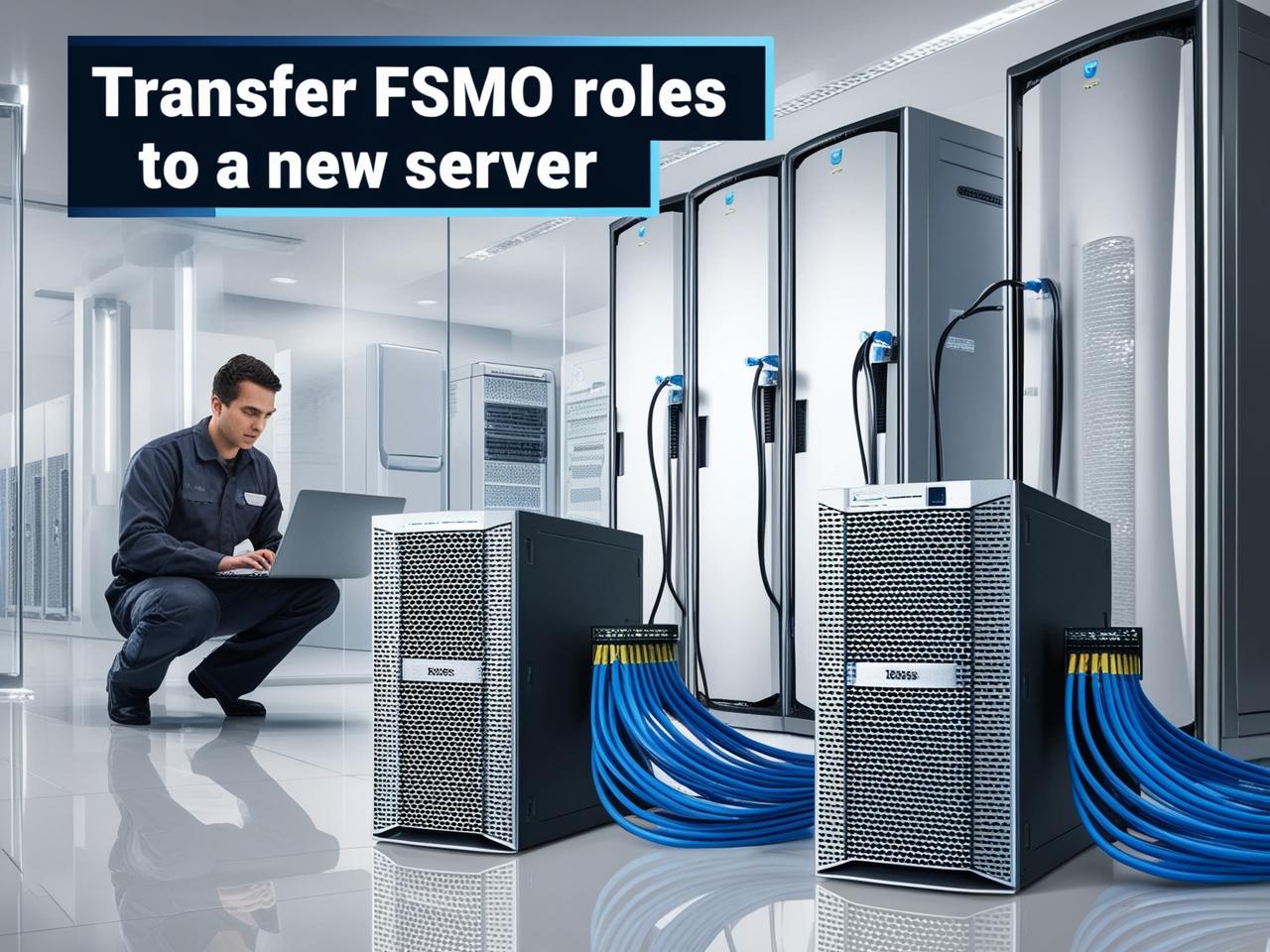 Transfer FSMO roles to a new Server