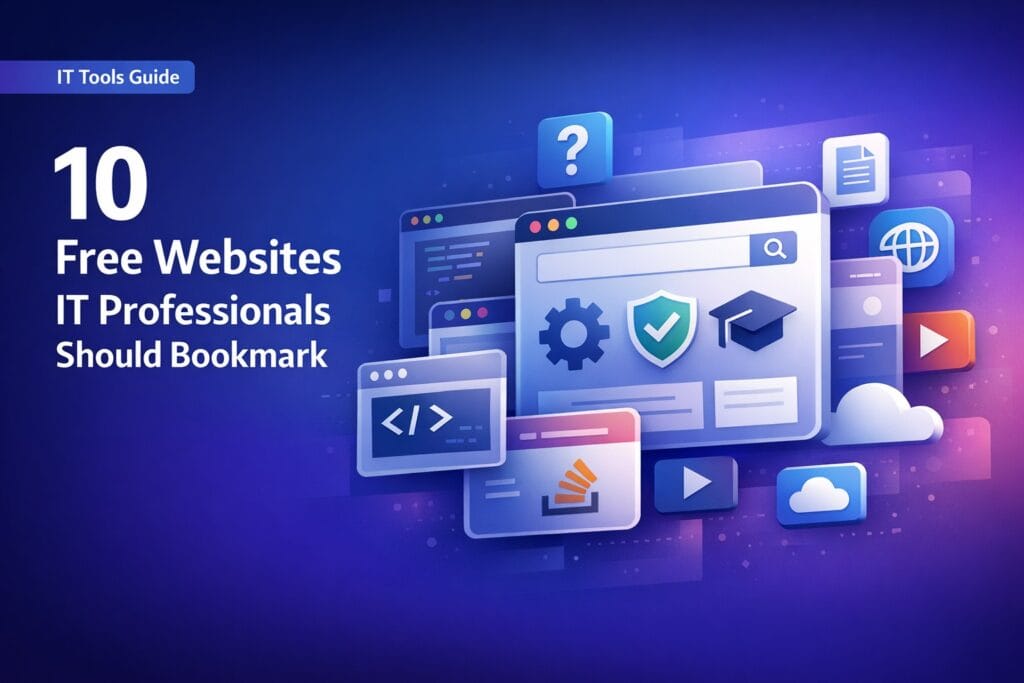 10 free websites every IT professional should bookmark in 2026 including privacy tools and productivity sites