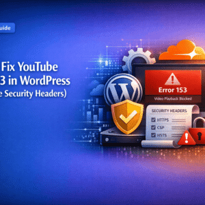 How to Fix YouTube Error 153 in WordPress (Cloudflare Security Headers)