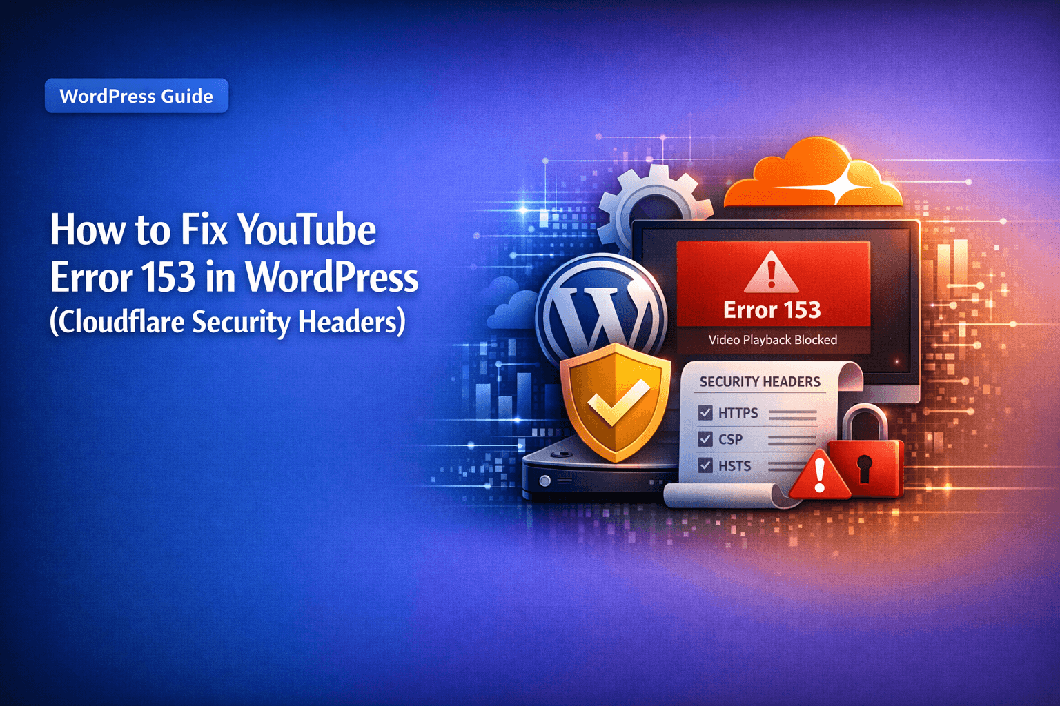 How to Fix YouTube Error 153 in WordPress (Cloudflare Security Headers)