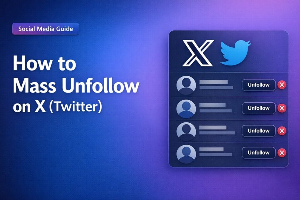 How to mass unfollow on X Twitter in 2026 using free browser scripts and Chrome extensions