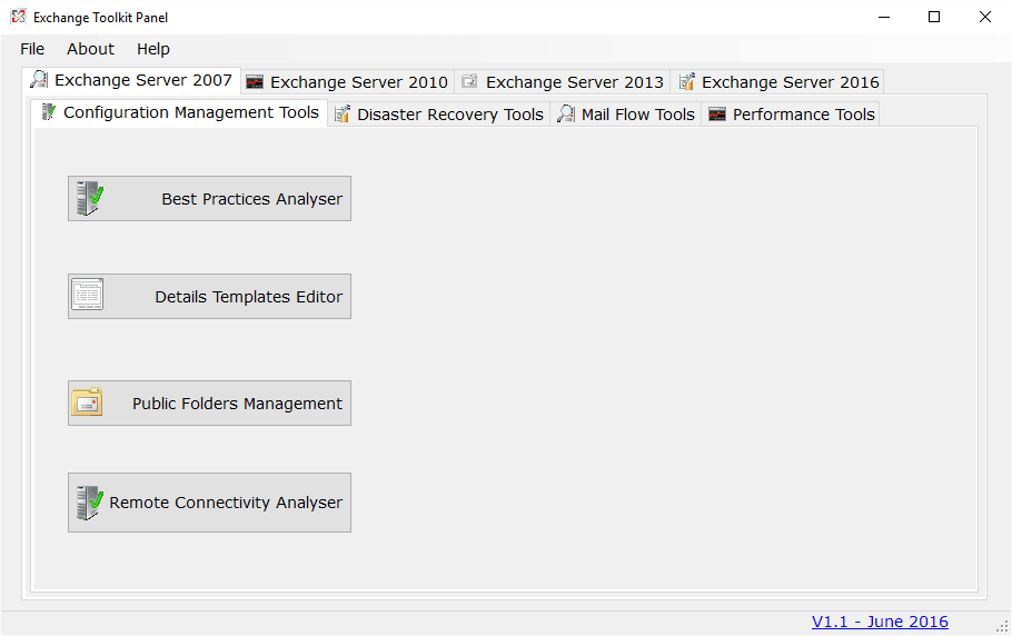 1 1 Exchange Toolkit Panel v1.1