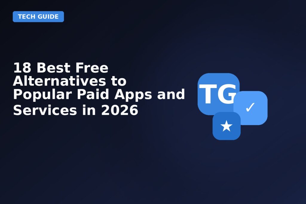 18 Best Free Alternatives To Popular Paid Apps And Services In