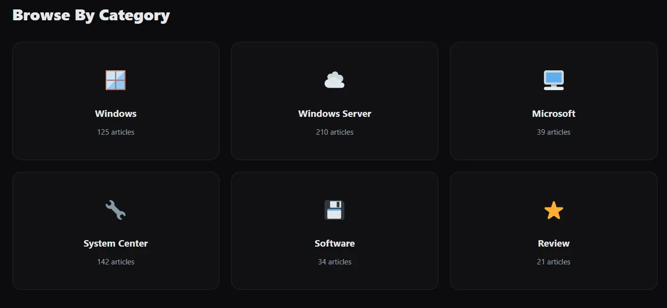 Category Cards Customizer-driven category cards
