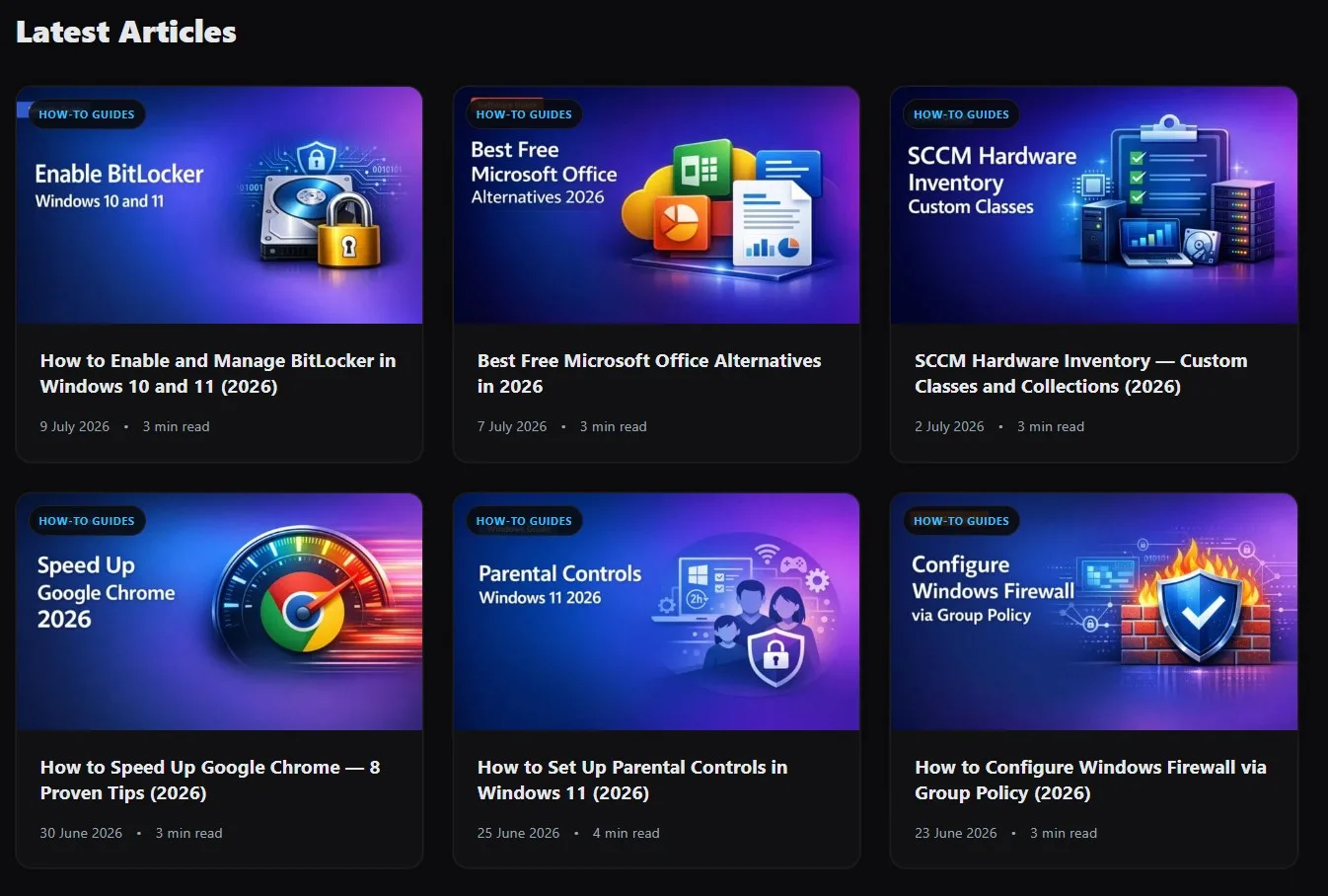Latest Posts Latest posts feed on the NeoDark homepage
