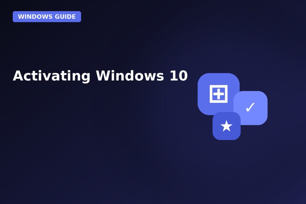 Activating Windows