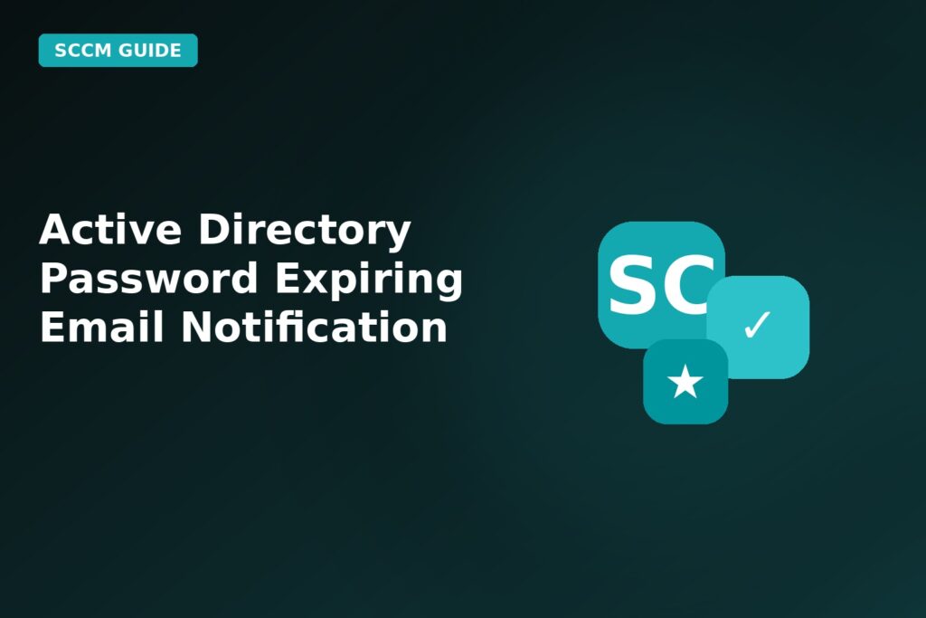 Active Directory Password Expiring Email Notification