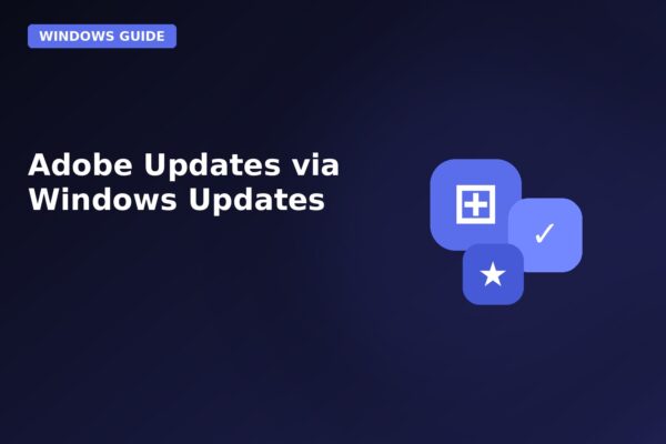 adobe updates via windows updates