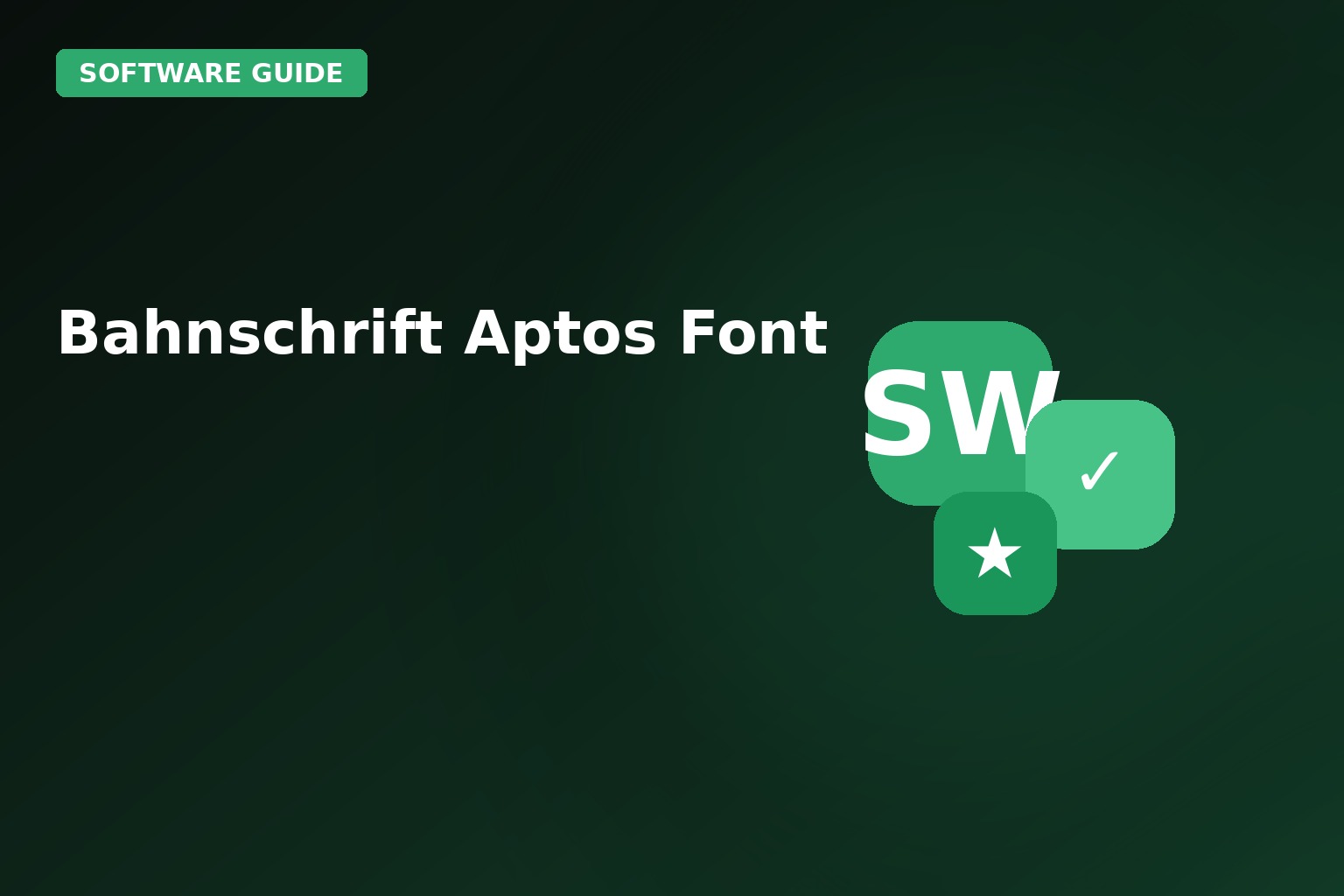 Bahnschrift Aptos Font