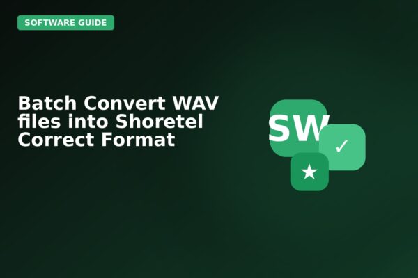 batch convert wav files into shoretel correct format