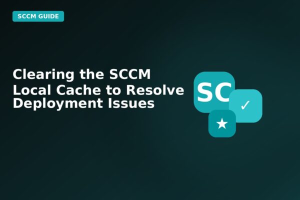 clearing the sccm local cache to resolve deployment issues
