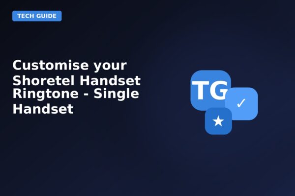 customise your shoretel handset ringtone single handset