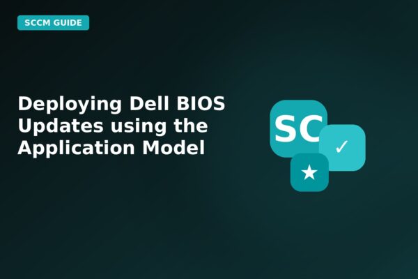 deploying dell bios updates using the application model