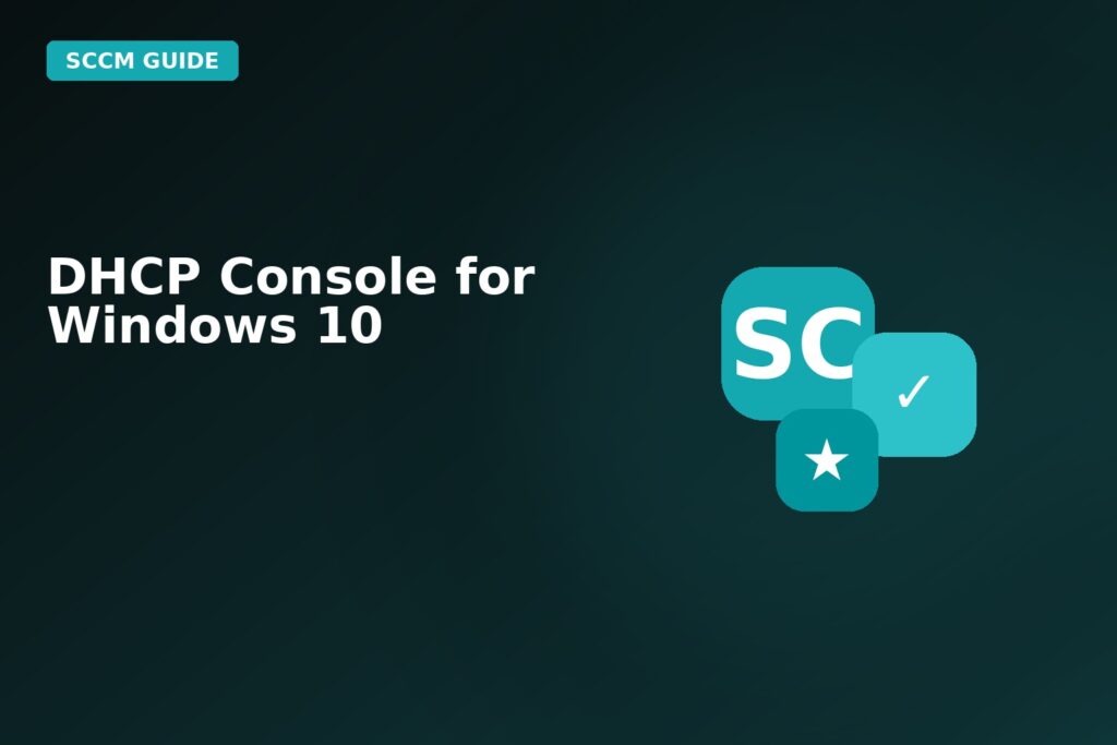 DHCP Console For Windows