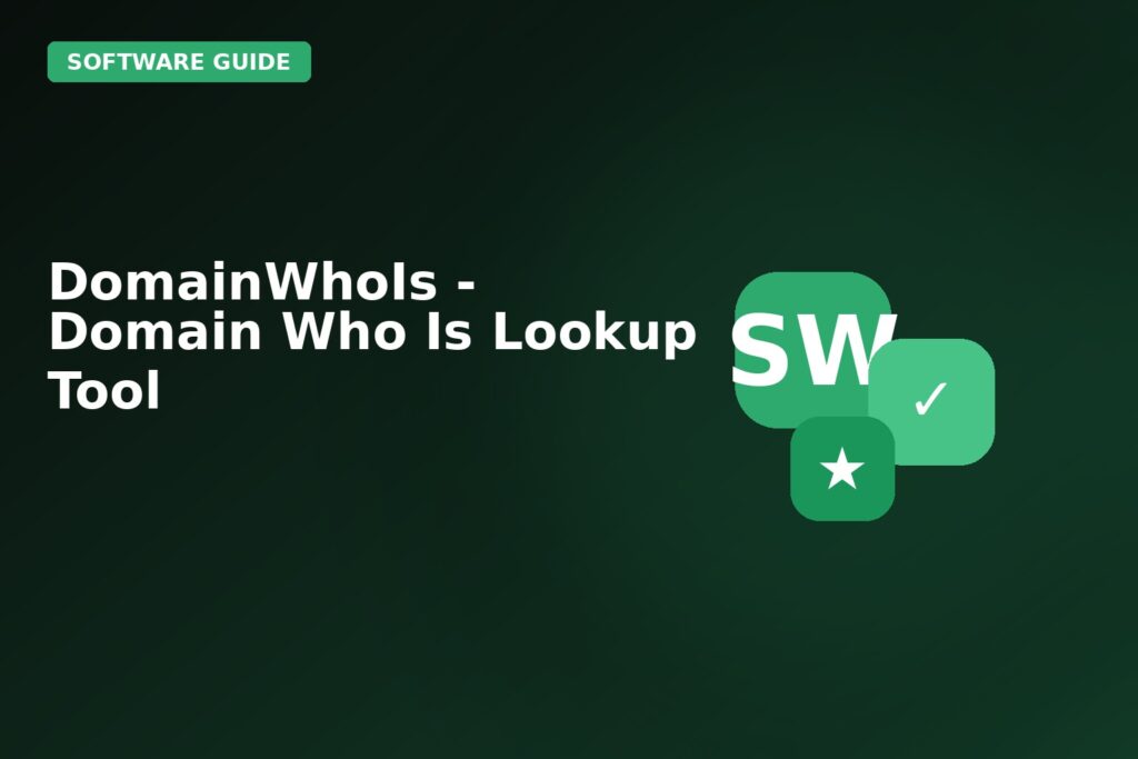 Domainwhois Domain Who Is Lookup Tool