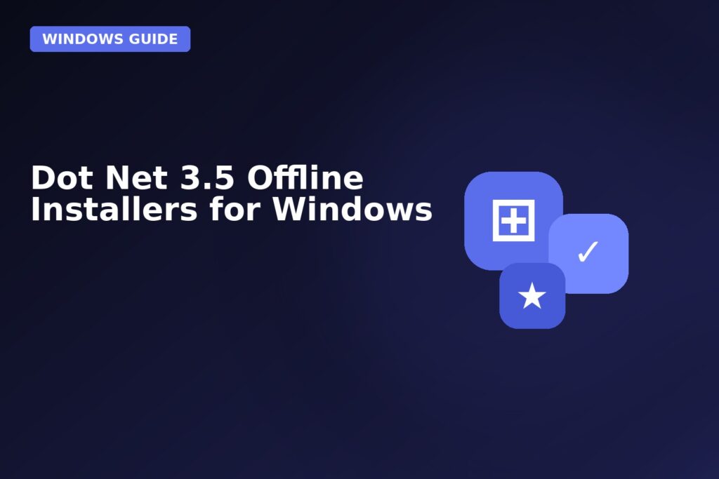 Dot Net 35 Offline Installers For Windows