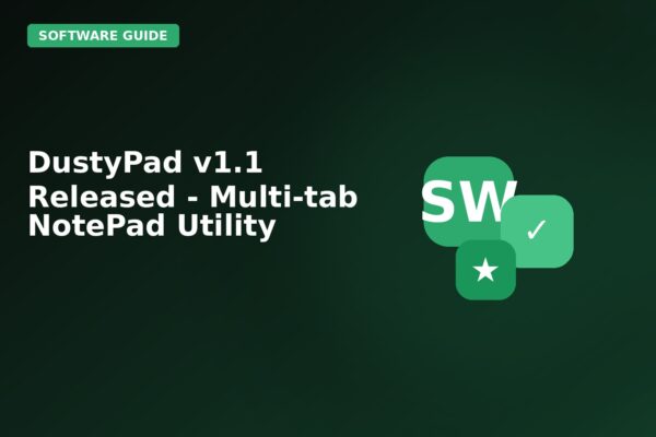 dustypad v11 released multi tab notepad utility