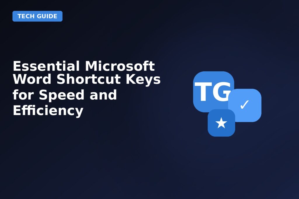 Essential Microsoft Word Shortcut Keys For Speed And Efficiency