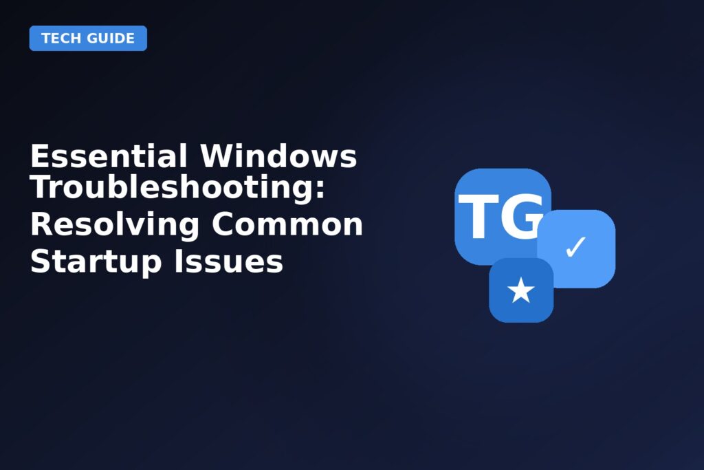 Essential Windows Troubleshooting Resolving Common Startup Issues