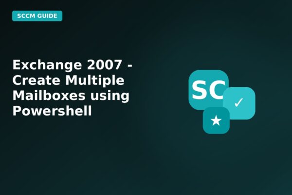 exchange 2007 create multiple mailboxes using powershell