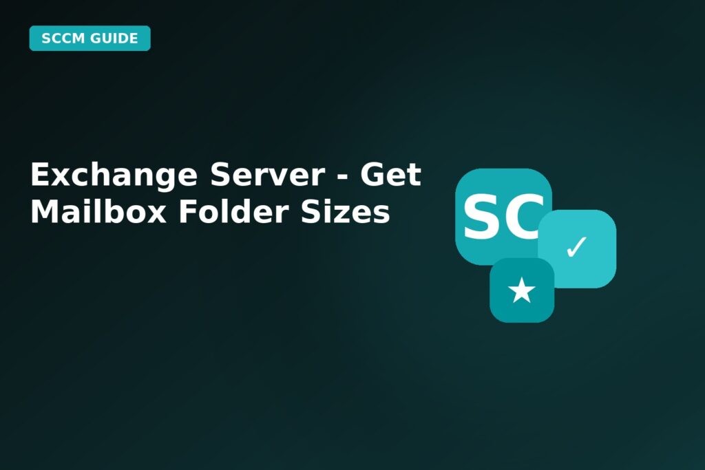 Exchange Server Get Mailbox Folder Sizes