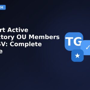 Export Active Directory Ou Members To CSV Complete Guide
