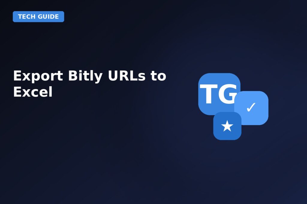Export Bitly Urls To Excel