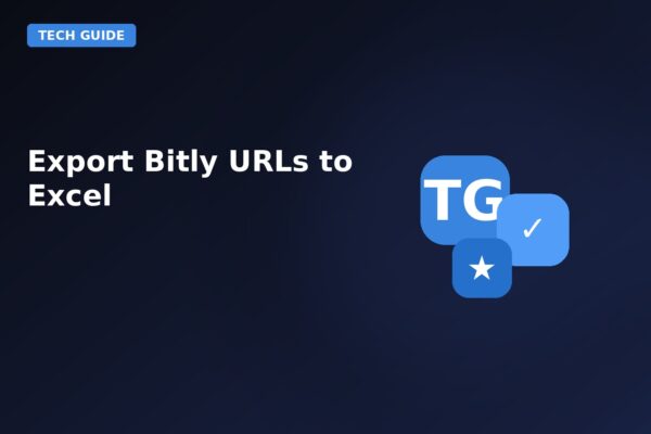 export bitly urls to excel