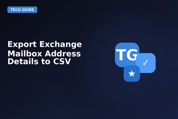 export exchange mailbox address details to csv