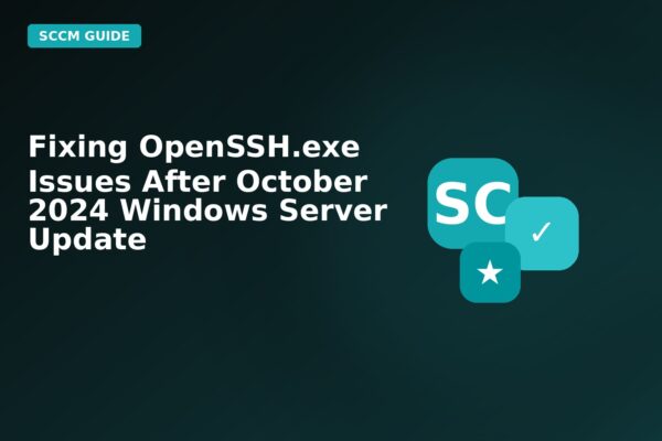 fixing opensshexe issues after october 2024 windows server update