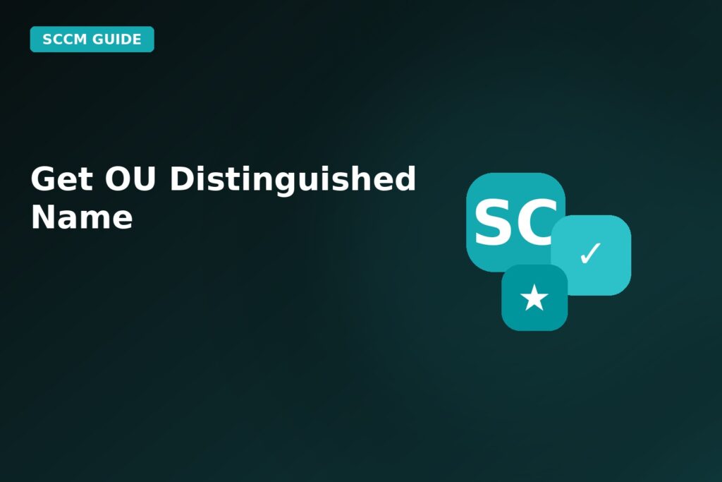 Get Ou Distinguished Name