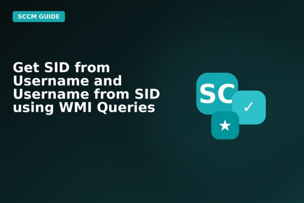 get sid from username and username from sid using wmi queries