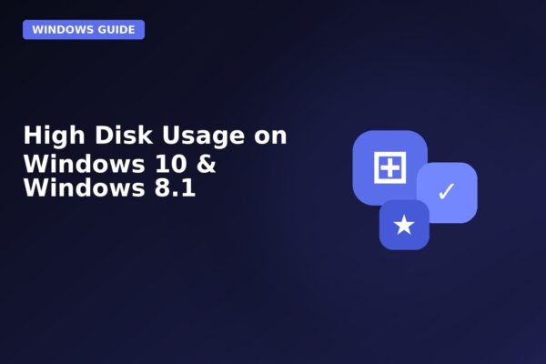 high disk usage on windows 10 windows 81