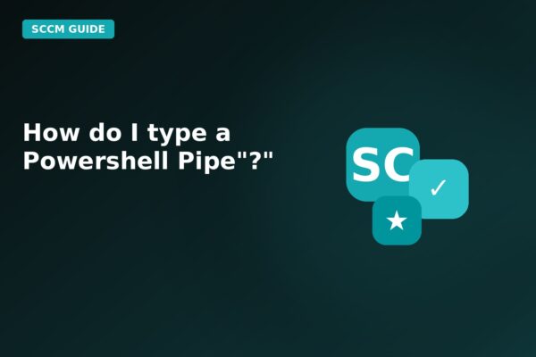 how do i type a powershell pipe