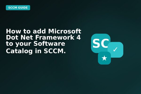 how to add microsoft dot net framework 4 to your software catalog in