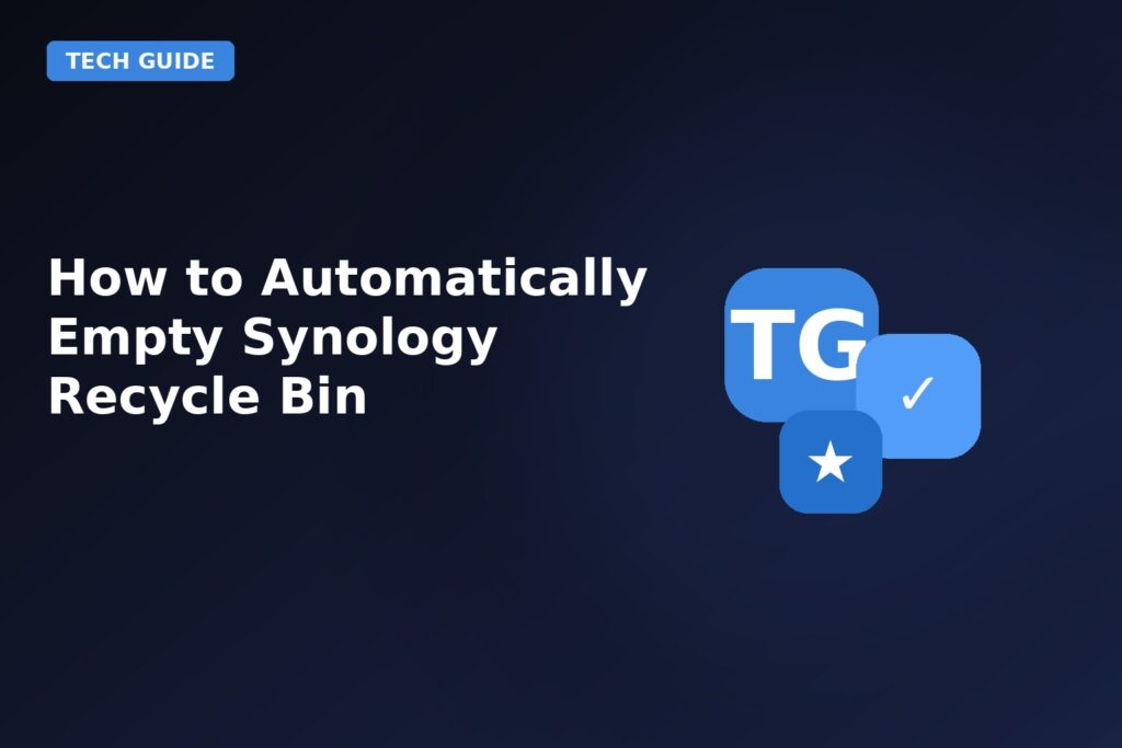How To Automatically Empty Synology Recycle Bin