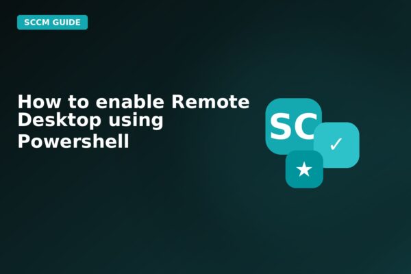 how to enable remote desktop using powershell